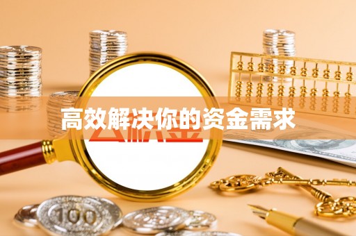 隆子高效解决你的资金需求