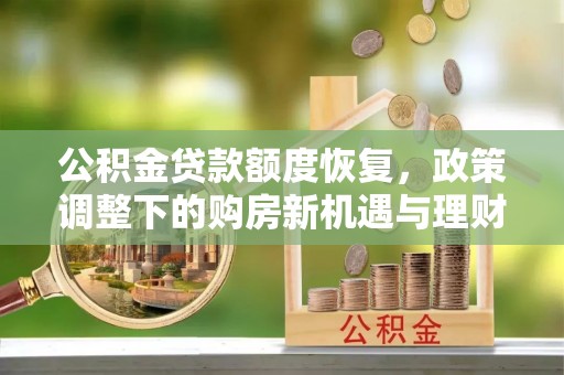 隆子公积金贷款额度恢复，政策调整下的购房新机遇与理财规划