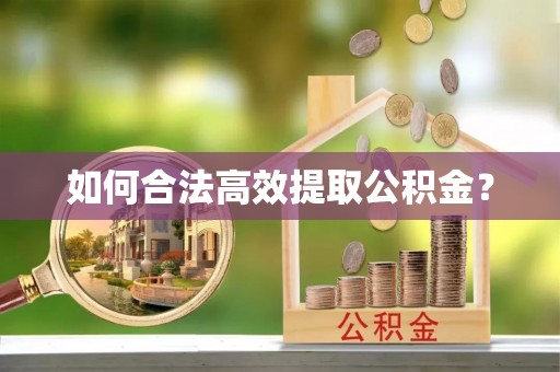 隆子如何合法高效提取公积金？