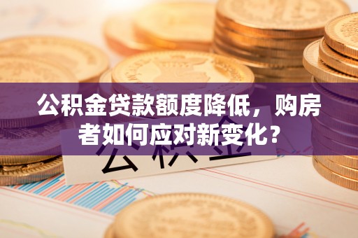 隆子公积金贷款额度降低，购房者如何应对新变化？