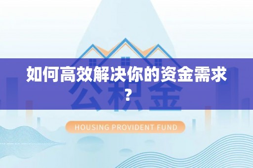 隆子如何高效解决你的资金需求？