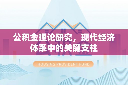 隆子公积金理论研究，现代经济体系中的关键支柱