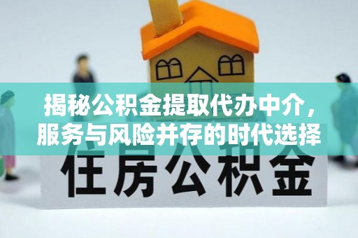 隆子揭秘公积金提取代办中介，服务与风险并存的时代选择
