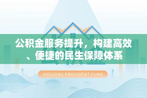 隆子公积金服务提升，构建高效、便捷的民生保障体系