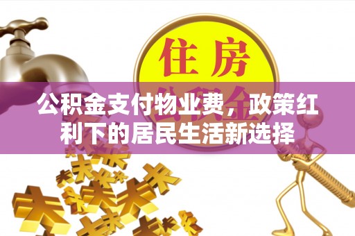 隆子公积金支付物业费，政策红利下的居民生活新选择