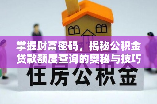 隆子掌握财富密码，揭秘公积金贷款额度查询的奥秘与技巧