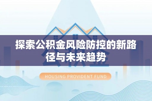 隆子探索公积金风险防控的新路径与未来趋势